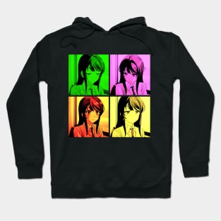 Funny School Senpai Pop Art Design Hoodie